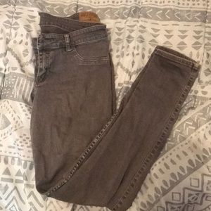 ripped gray hollister jeans